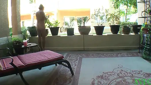 Big Tit Nudist Has Her Stepson Nut in Her Mouth