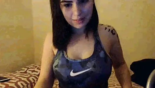 Girl with nice tits show me her  bras