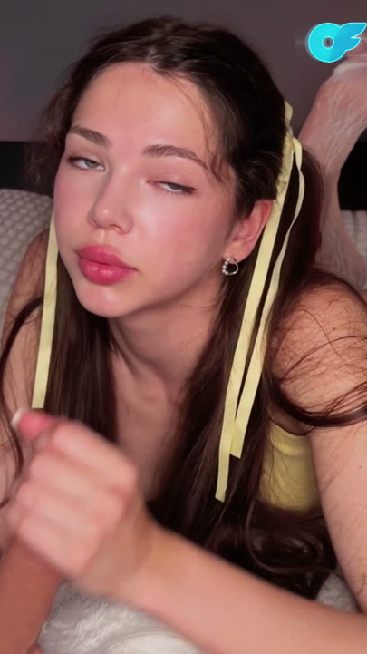 ASMR  Bedroom Kisses, Dildo Handjob & Wet Blowjob  Emily Shy | Clip 1