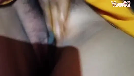 18-year-old hot girl putting her finger in her pussy