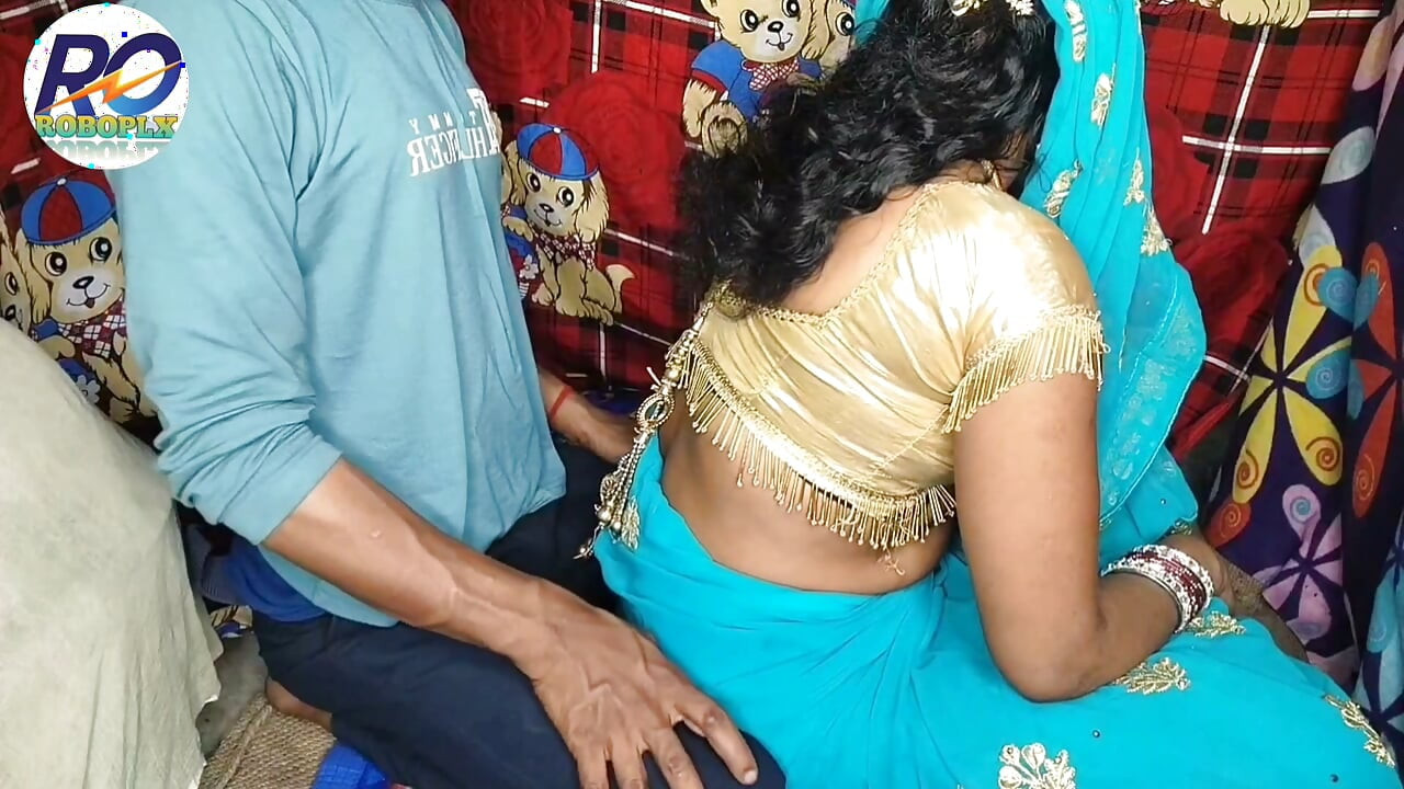 Desi village new marriage house wife's mouth is vigorously sucking cock and her breasts are being massaged by her lips Part (1)