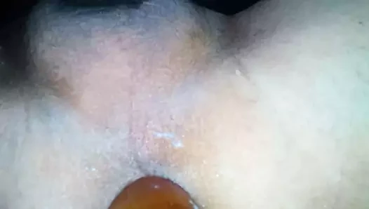 Tres dildos en mi culo