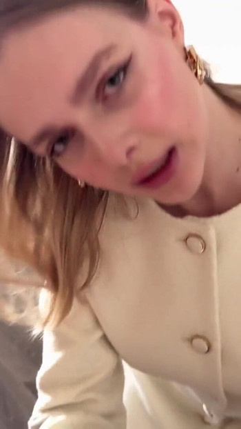 Captivating moment from "MY SECRETARY DOESN'T WANT TO WORK, BUT WANTS TO FUCK"