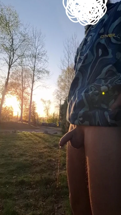 Spectacular moment from "Very risky. Skinny boy publicly shows his pissing cock and cums huge"