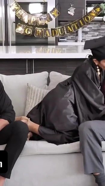 Powerful moment from "Slutty Step Daughters Get Their Stepdads' Big Dicks and A Good Fuck As Graduation Present"