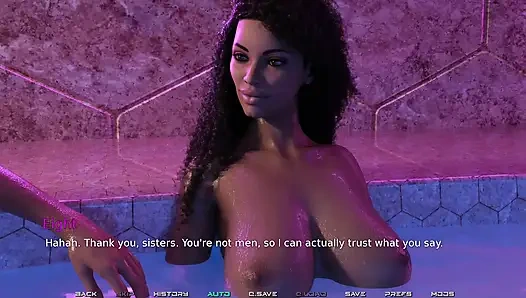 Follow the leader #2 the girls are touching each other