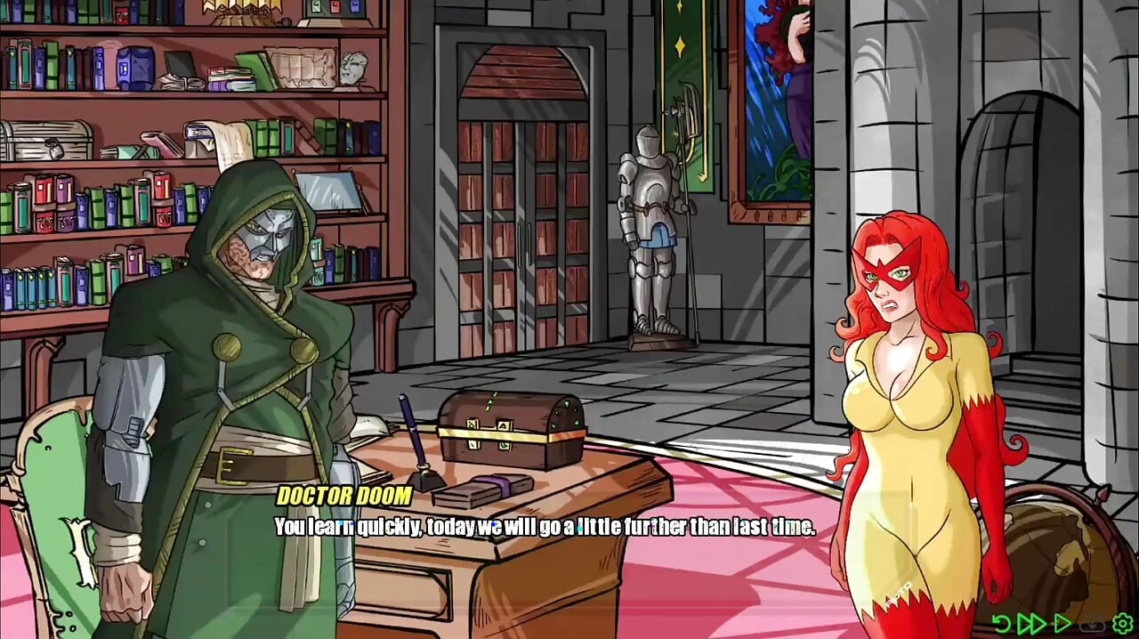 girl with perfect big tits and big ass strips for her master - doomination gameplay