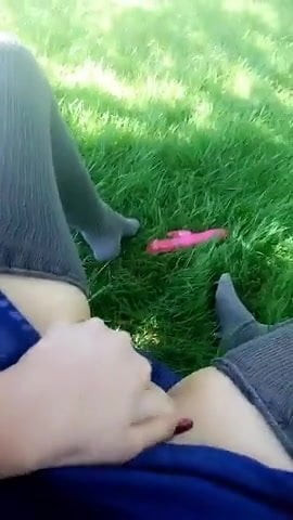 Public fingering in park