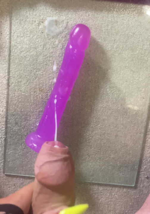 Cumming over my 8 inch toy