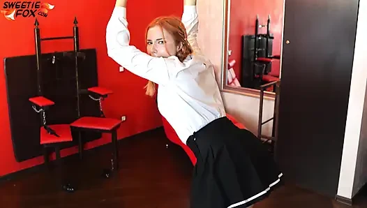 Teacher Whipped and Fucked Sexy Student for her to Pass Exam
