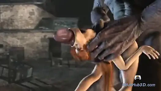 Tight Hole Stretched By Monster Dick In Extreme Scene