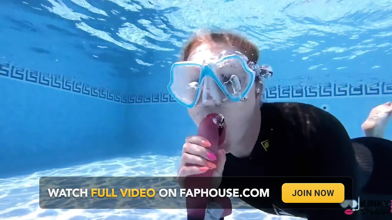 Underwater Blowjob Challenge - Gagging on My Sinking Dildo