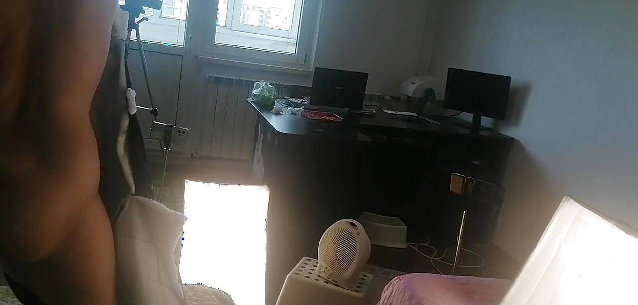 Sexy wife with hairy pussy dances naked. Wife hairy pussy, big tits, big ass. Amateur milf massages herself with a vibrator.