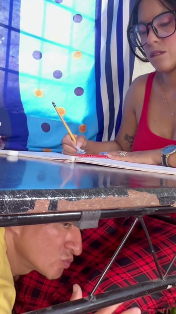 Memorable moment from "Perverted green old man fucks the two lesbian college students."