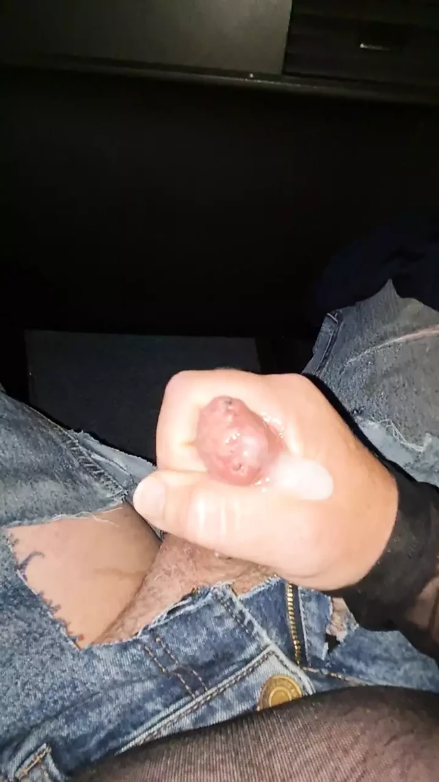 Cum through sewn foreskin