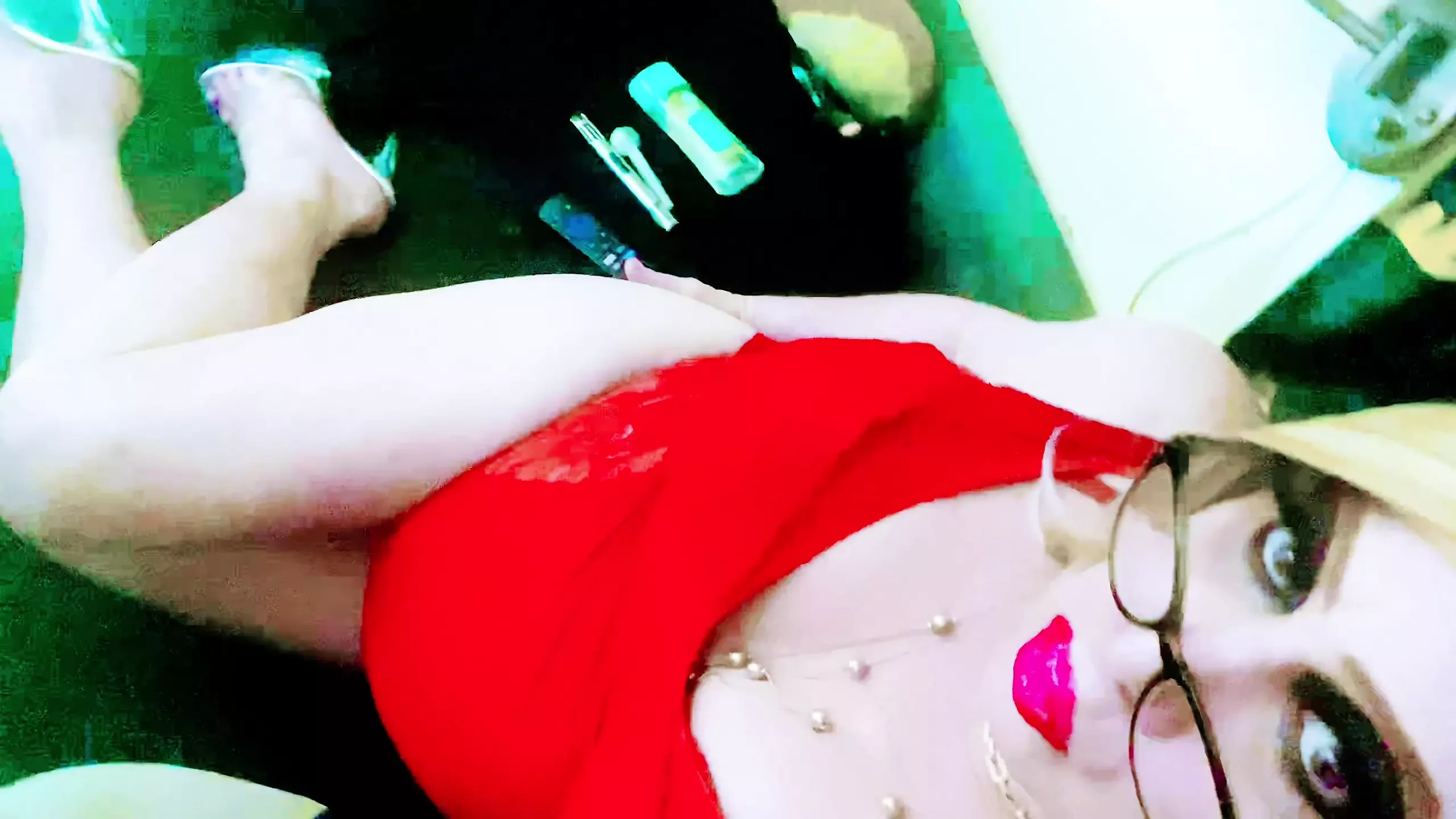 CD Krissy Sweets posing in high heels needs your big thick tool deep inside her while