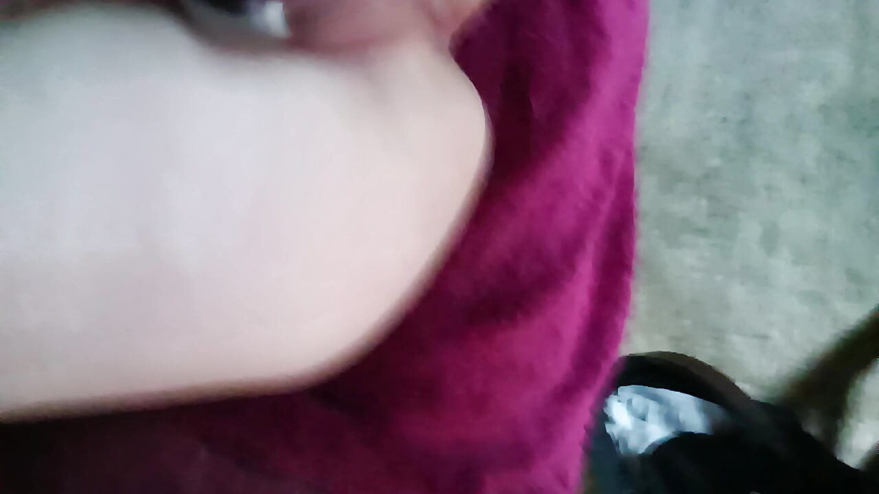 Solo fetish play Showing off