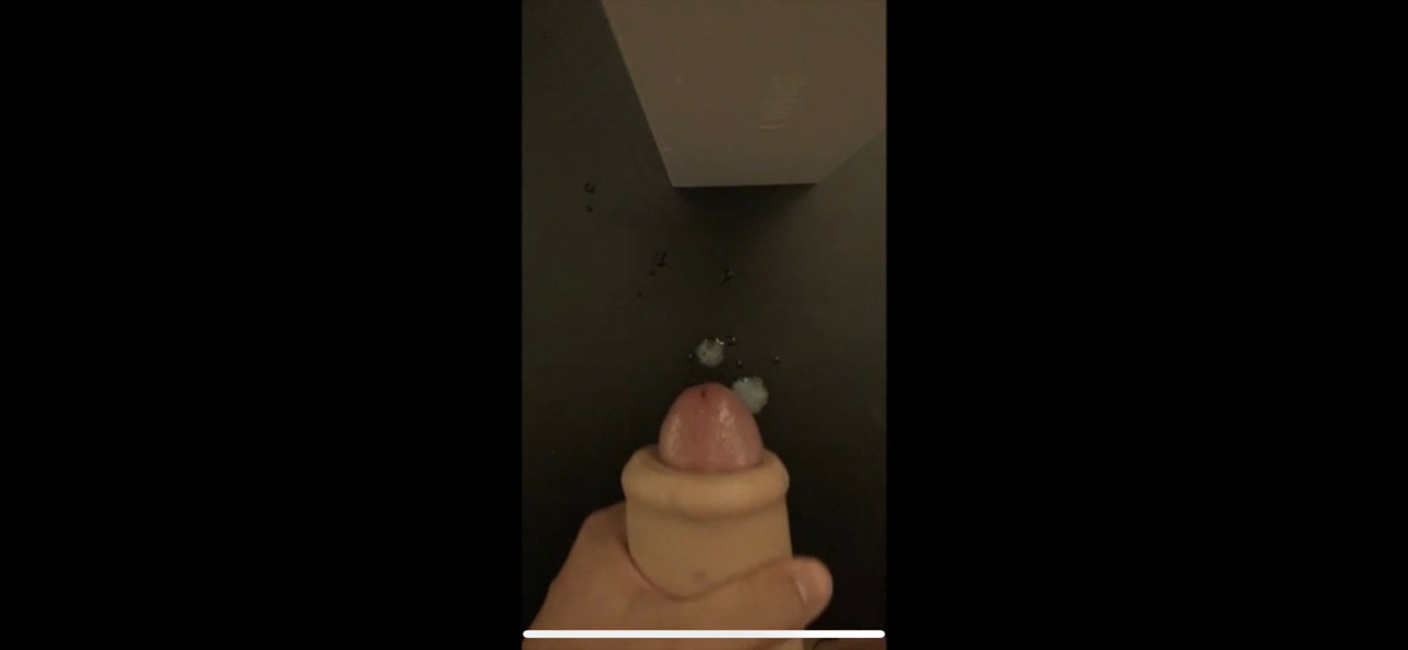 Masturbation with fleshlight and cum on the floor