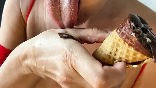 Milf free use cock eating sperm cfnm