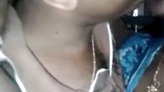 Bhabhi shows her boobs and pussy