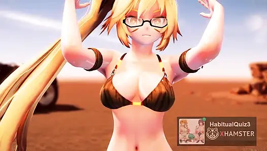 mmd r18 Neru Lewd Cam hat diesen Boom, unzüchtige milf-studentin, hartes büro, öffentliches hentai 3d