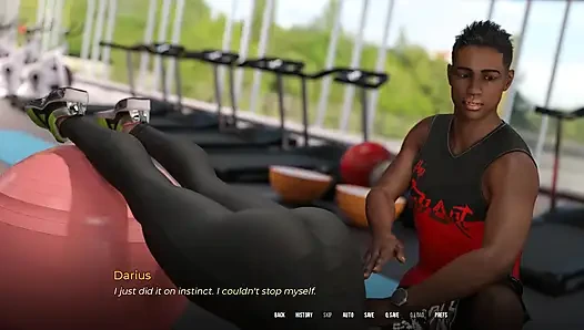 In Security: Married Woman Is Stretching Herself with the Coach in the Gym Doing - Episode 12
