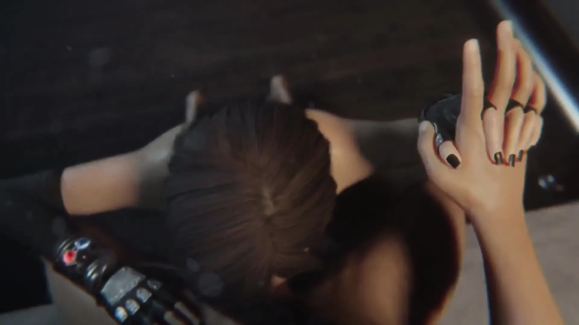 Tifa Lockhart Facial, black Lipstick Topless