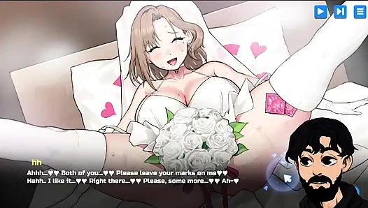 Hentai-spiel, büroangestellte benutzt dating-app, um ihre heißesten fantasien zu erkunden, teil 3