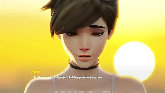 Overwatch XXX - трахаю киску Tracer из Overwatch - Tracer Route