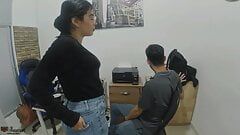 Horny teacher is fucked by her student in exchange for raising her grades CUM -MOUTH - Porn in Spanish