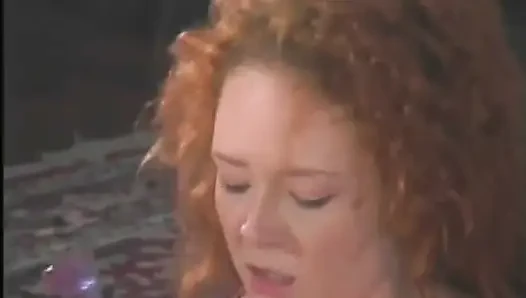 Exciting boyfriend of redhead MILF is fucking her in doggy pose