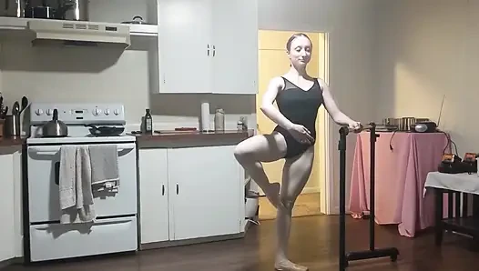 Lady Cherry Dance Ballet in Leotard and Nude