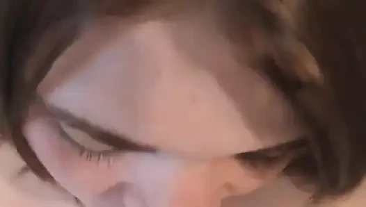 Barely Legal Brunette Daphne Sucks and Fucks Tom