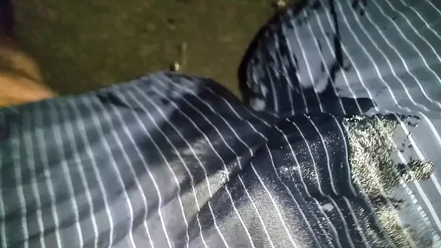 late night outside boxer wetting