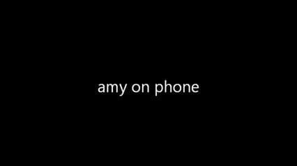 amy on her phone