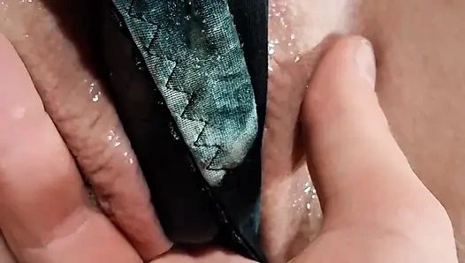 Playing with her clit