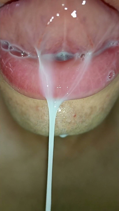 tongue, I want cum in my mouth, tongue, hard, cute, sloopy, submissive milk swallower | Clip 1