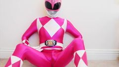 Pink Ranger se masturba de nuevo