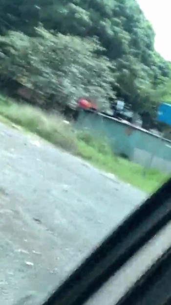 Emotional moment from "The naughty girl stopped the car and gave a blowjob and a handjob until she got a lot of cum for her"