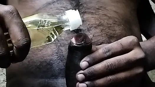 Indian Black big cock boy masterbating and cumming