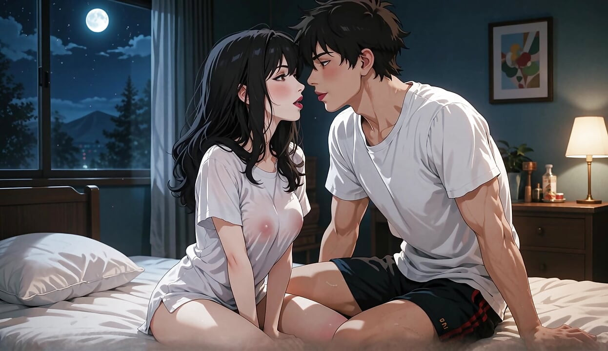 Beautiful woman with big tits gets fucked in her room mercilessly- anime porn- AI porn