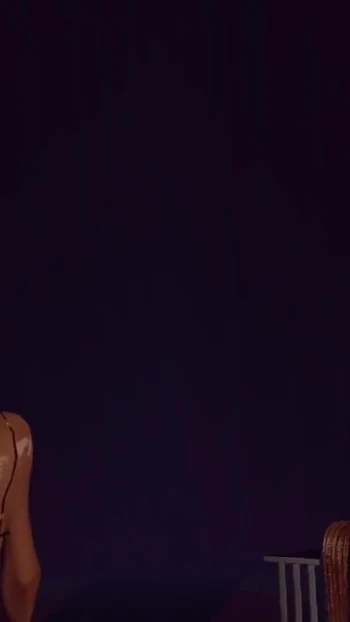 Emotional moment from "Ebony singer interracial anal and oral sex"