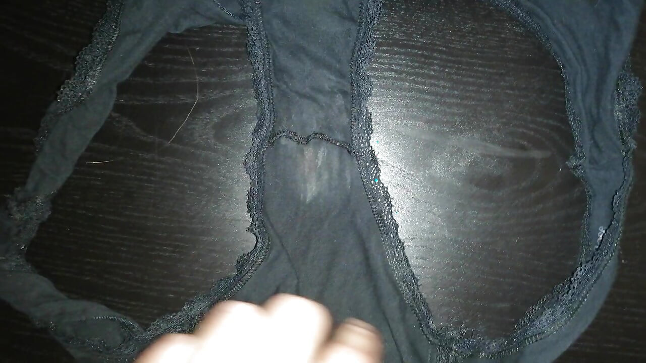Cumming in my wife's dirty panties