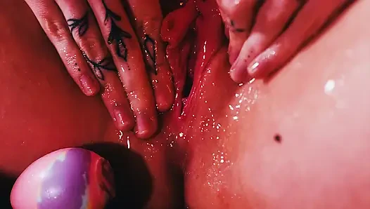 Bertelur & orgasme muncrat, basah kuyup, orgasme asli wanita, hd solo
