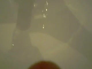 cumshot in bathroom