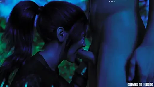 James Having Threesome With Two Evil Girls In Forest