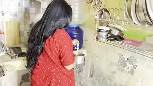 Beautiful Mami Seduced Me While Cooking in Kitchen - Hot Sex