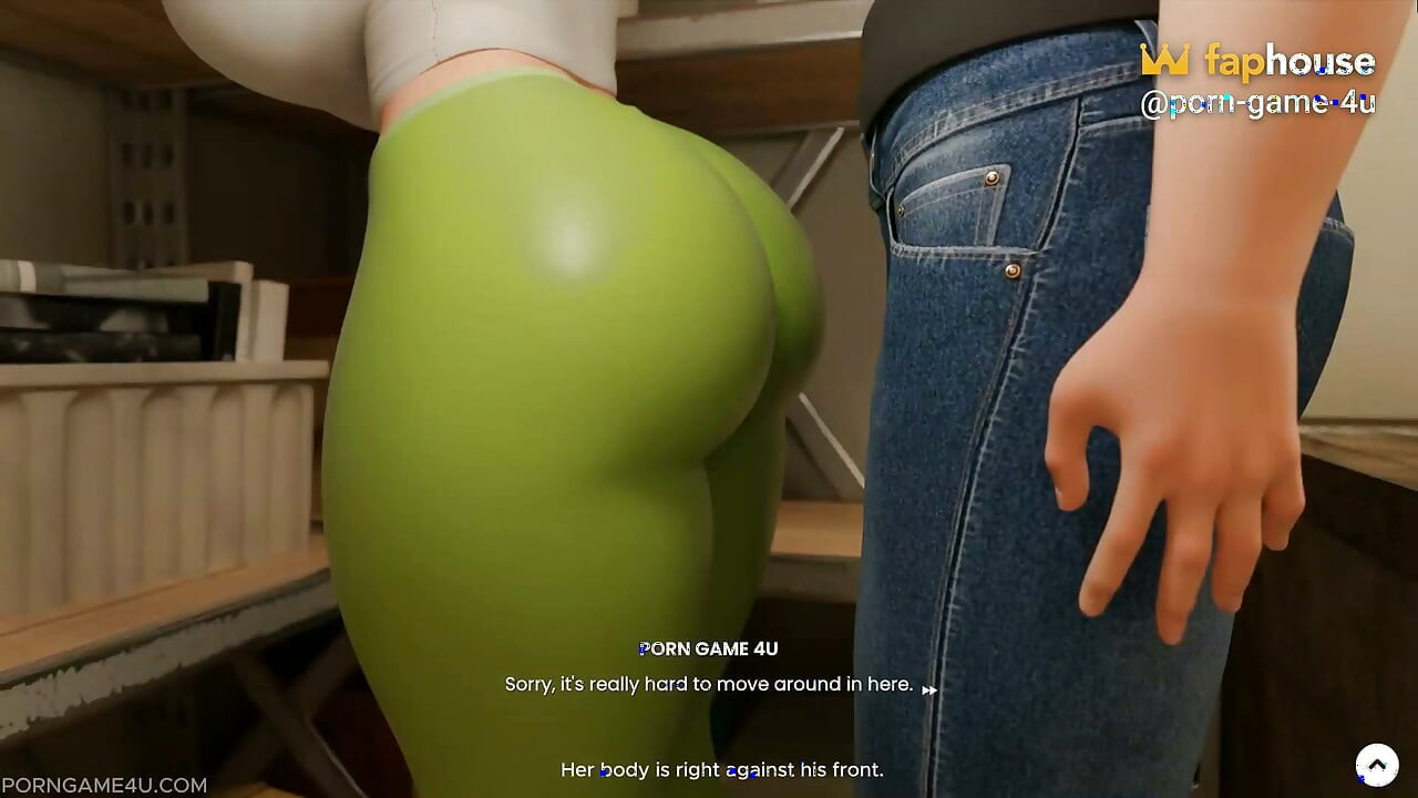 Storage Room Encounter: Siera's Tight Leggings Thighjob - Mansion Days - Part 4 - Brim - by Porn Game 4u