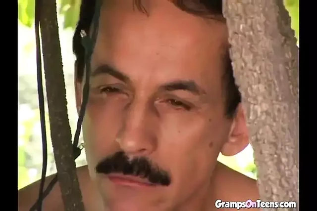 Sexy teen gets her gaping asshole fucked by a mature man