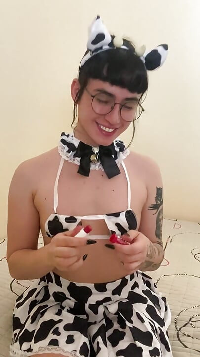 Want Some Milk? Cow Fantasy Big Girldick